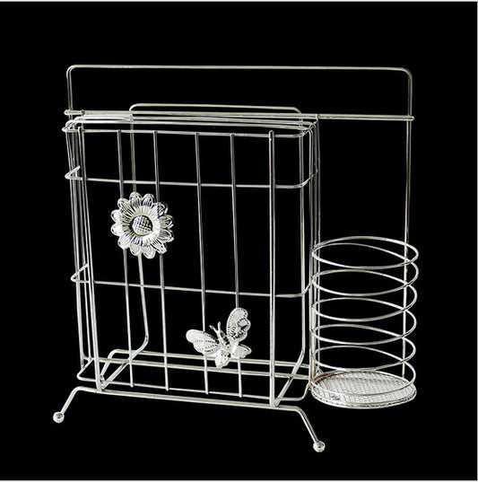 Stainless Steel Knife Holder - Multi-Functional Storage