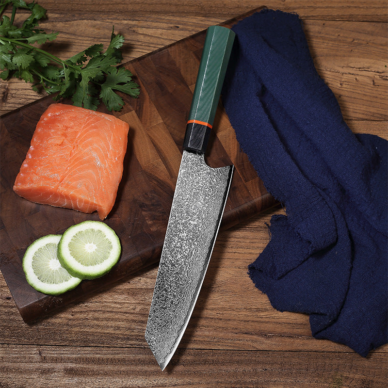 Chef's Knife, Stainless Steel, Damascus Kitchen Knife